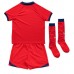 Camisa de Futebol Inglaterra Equipamento Secundário Infantil Mundo 2022 Manga Curta (+ Calças curtas)